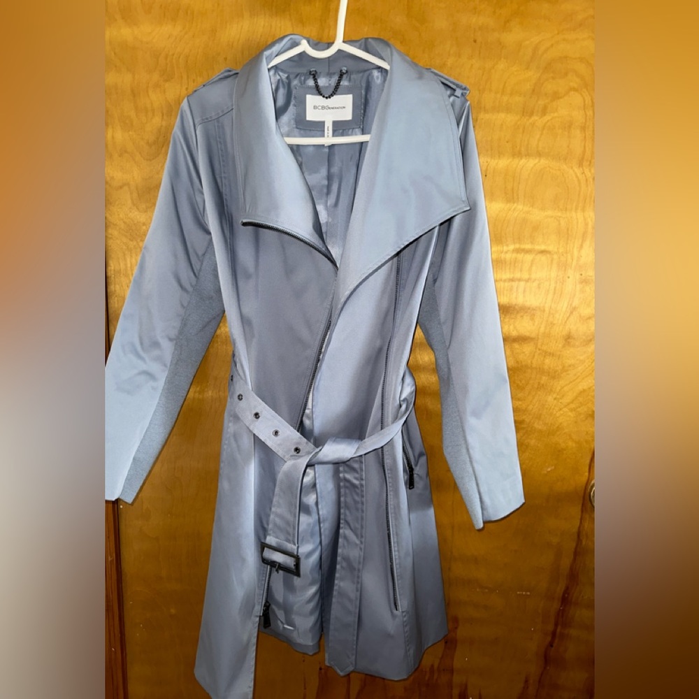 BCBGeneration- Light Blue Trench Coat - Never Worn